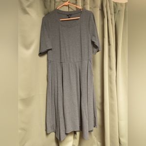 Torrid Gray Size 1 (1x) Dress with pockets!